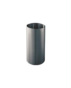 Glaro 1229SA Open Top Wastebasket - 14 Gallon Capacity - 12" Dia. x 29" H - Satin Aluminum