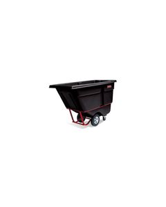 Rubbermaid 1305 Tilt Truck, Standard Duty (Rotational Molded) - 60.5" L x 28" W x 38.63" H - 1/2 cu yd - 850 lb. capacity