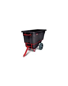 Rubbermaid 1316-41 Towable Trainable Tilt Truck, Heavy-Duty (Rotational Molded) - 72.25" L x 33.5" W x 43.75" H - 1 cu yd - 2100 lb capacity