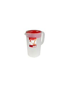 Rubbermaid 1777155 Economy Pitcher -Red Lid - 1 Gallon Capacity