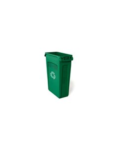 Rubbermaid 3540-07 Recycling Slim Jim with Venting Channels - 23 Gallon Capacity