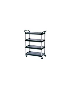 Rubbermaid 4096 4 Shelf Cart, Open Sided - 40.63" L x 20" W x 51" H - 300 lb capacity