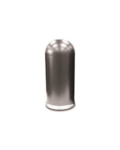 Witt Industries 415DT-SVN Open Top Waste Receptacle - 15" Dia. x 35" H - 15 Gallon Capacity - Silver Vein in Color