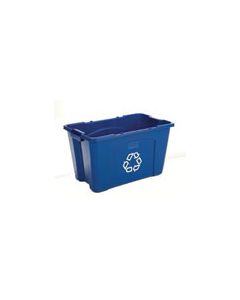 Rubbermaid 5718-73 18 Gallon Recycling Box - 25.75" L x 16" W x 14.75" H - Blue or Green in Color