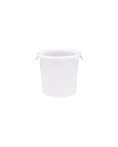 Rubbermaid 5721 Round Storage Container - 8.5" Dia. x 7.75" H - 4 qt. capacity - White