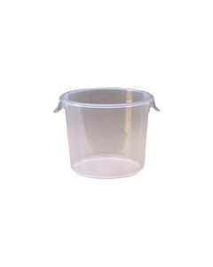 Rubbermaid 5723-24 Round Storage Container - 10" Dia. x 7.63" H - 6 qt. capacity - Clear