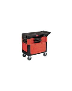 Rubbermaid 6180-88 Trades Cart with Locking Cabinet Includes 2 parts boxes and 4 parts bins