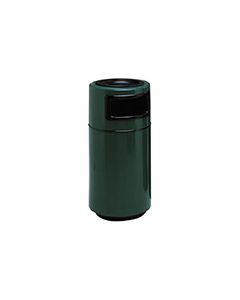 Witt Industries 7C-1838TA Round Fiberglass Waste Receptacle with 1 Side Entry Opening and Ash Tray - 25 Gallon Capacity - 18" Dia. x 38" H