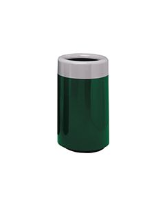 Witt Industries 7C-2032T Two-Piece Round Open Top Fiberglass Waste Receptacle - 27 Gallon Capacity - 20" Dia. x 32" H