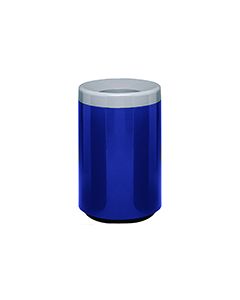 Witt Industries 7C-2436T Two-Piece Round Open Top Fiberglass Waste Receptacle - 50 Gallon Capacity - 24" Dia. x 36" H