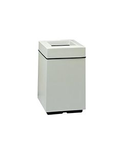 Witt Industries 7S-2032T Square Fiberglass Waste Receptacle with Top Entry Opening - 25 Gallon Capacity - 20" Sq x 32" H