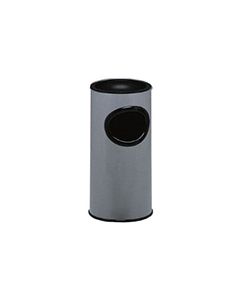 Witt Industries 8C-1225AT Round Fiberglass Ash N Trash Sand Top Receptacle - 12" Dia. x 25" H - 5 Gallon Capacity