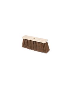 Rubbermaid 9B21 Street Broom, Hardwood Block, Polypropylene Fill - 16" in Length