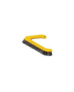 Rubbermaid 9B40 Wire Brush, Plastic Angular Handle - 11" in Length - 3" x 27" Bristle Pattern