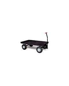 Rubbermaid 9T07 Heavy-Duty Platform Convertible Wagon with 12" Pneumatic Wheels - 70" L x 40" W - 2000 lb. capacity