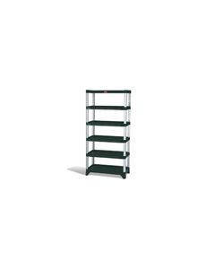 Rubbermaid 9T40 Shelving, 6-Shelf Unit - 35.13" L x 20" W x 72.75" H - 800 lb capacity