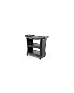 Rubbermaid 9T68 Executive Service Cart - 39" L x 21" W x 38" H - Black or Platinum in Color