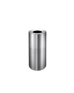 Imprezza ALMO12 Aluminum Open Top Trash Can - 12 Gallon Capacity - Satin Aluminum