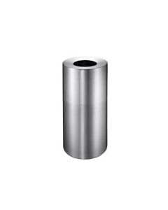 Imprezza ALMO18 Aluminum Open Top Garbage Can - 18 Gallon Capacity - Satin Aluminum