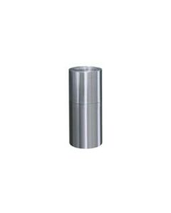 Rubbermaid ATF18SA Flip Top Waste Receptacle - 18 Gallon Capacity - 14" Dia. x 27" H - Satin Aluminum