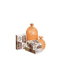 Pitt Plastics P3730B Buff Trash Bags - 30 x 36 - 20-30 Gallon Capacity - Extra Heavy Duty - 1.1 Mil - 100 per case - Flat Pack