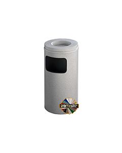 Glaro C1561 Mount Everest Sand Cover Ash/Trash Receptacle - 10 Gallon Capacity - 15" Dia. x 31" H - Matching Enamel Cover