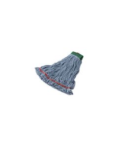 Rubbermaid C252-06 Swinger Loop Shrinkless Wet Mop - Medium - 5" Green Headband