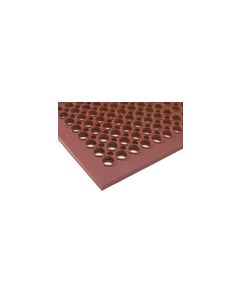 Comfort Mate 302 1/2" Indoor Anti-Fatigue Mat with Ramp Border - Red in Color