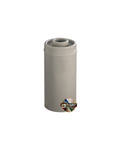 Glaro D1551 Mount Everest Donut Top Ash/Trash Receptacle - 16 Gallon Capacity - 15" Dia. x 33" H - Matching Enamel Cover