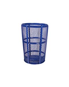 Witt Industries EXP-52-BL Mesh Steel Street Basket - 48 U.S Gallon - 23" Dia. x 33" H - Blue in Color