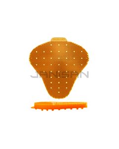 Ekcos Innovations EkcoScreen Anti-Splashback Urinal Screen - Tropical Mango Fragrance - 1 case of 12 urinal screens - Orange in Color