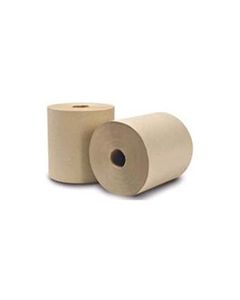 EnviroPaper Recycled Natural/Brown Roll Towels- 8" Roll- 800 Feet Per Roll - 6 Rolls Per Case