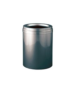 Glaro F2037GC Value Funnel Top Receptacle - 41 Gallon Capacity - 20" Dia. x 31" H - Gloss Chrome