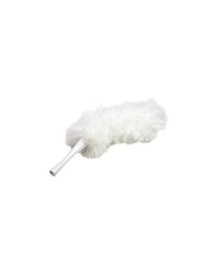 Lambskin MFD-20 13" Dusting Pom, 20" overall, white Microfiber yarn