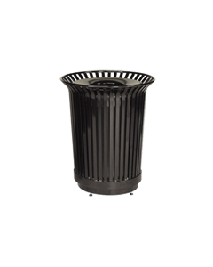 Rubbermaid MI36 Americana Series Waste Receptacle - 36 Gallon Capacity - 29" Dia. x 34" H - Disposal Opening is 11" Dia.