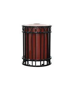 Witt Industries MIA26-FT Miami Collection Outdoor Receptacle - 36 Gallon Capacity - 26 1/2” Dia. x 36” H - Your choice of color