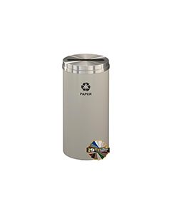 Glaro P1532 "RecyclePro 1" Receptacle with Slot Opening - 16 Gallon Capacity - 15" Dia. x 31" H - Assorted Colors