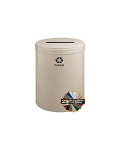 Glaro P2042 "RecyclePro Value" Receptacle with Slot Opening - 41 Gallon Capacity - 20" Dia. x 30" H - Assorted Colors