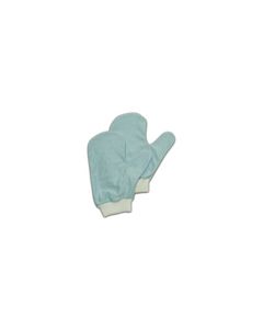 Rubbermaid Q651 Microfiber Glass/Mirror Mitt with Thumb (Blue)