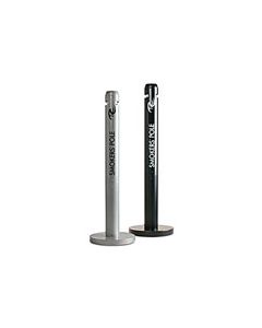 Rubbermaid / United Receptacle R1 Smokers Pole - 4" Dia. x 41" H (14.25" Dia. Base) - Disposal Opening is 3.5" W x 1" H