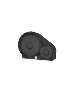 Palmer Fixture RD0024-02F 9" Jumbo Tissue Dispenser with 2 1/4" Stub & 3 3/8" Adaptors , 3 lbs - Black Translucent in Color