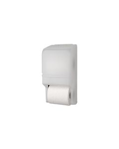 Palmer Fixture RD0025-03 Two Roll Standard Tissue Dispenser  2 lbs- White Translucent in Color