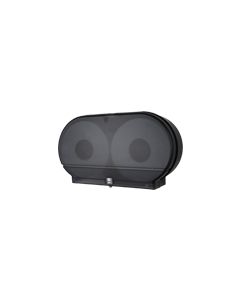 Palmer Fixture RD0027-02 9" Twin Jumbo Tissue Dispenser with 3 3/8" Core Only , 3 lbs- Black Translucent in Color