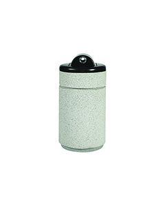 Witt Industries RLC-1424HAB Poly Lite Crete Round Hide-A-butt Ash Urn - 14" Dia. x 28" H - Graystone, Whitestone or Sandstone