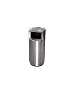 Imprezza SE12SSGL Side Entry Trash Can - 12 Gallon Capacity - 15 3/4" Dia. x 35 1/2" H - Stainless Steel