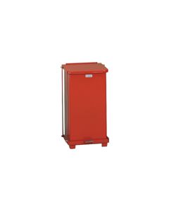 Rubbermaid / United Receptacle ST12E Square Step Can - 12 Galllon Capacity - 12" Sq. x 23" H - Red or White