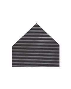 Crown Mats Sta-Kleen Ribbed Vinyl Runner Mat - Black in Color