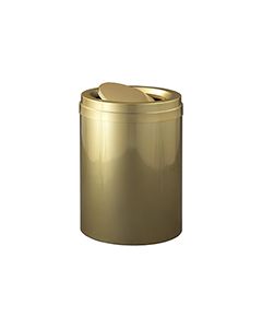 Glaro TA2037GB Value Tip Action Top Receptacle - 41 Gallon Capacity - 20" Dia. x 31" H - Gloss Brass