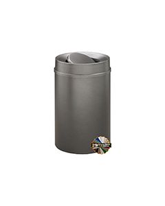 Glaro TA2051 Mount Everest Tip Action Top Receptacle - 33 Gallon Capacity - 20" Dia. x 35" H - Matching Enamel Cover