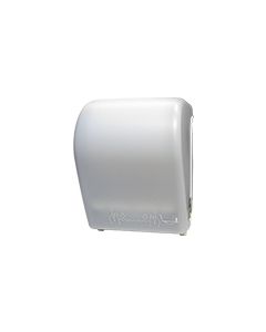 Palmer Fixture TD0201-03 Hands-Free Auto-Cut Roll Towel Dispenser, 5 lbs - White Translucent in Color